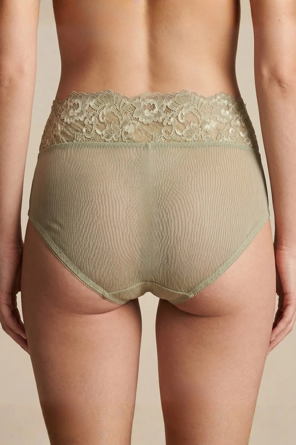 The Duchess Lace Bikini Panty - Green