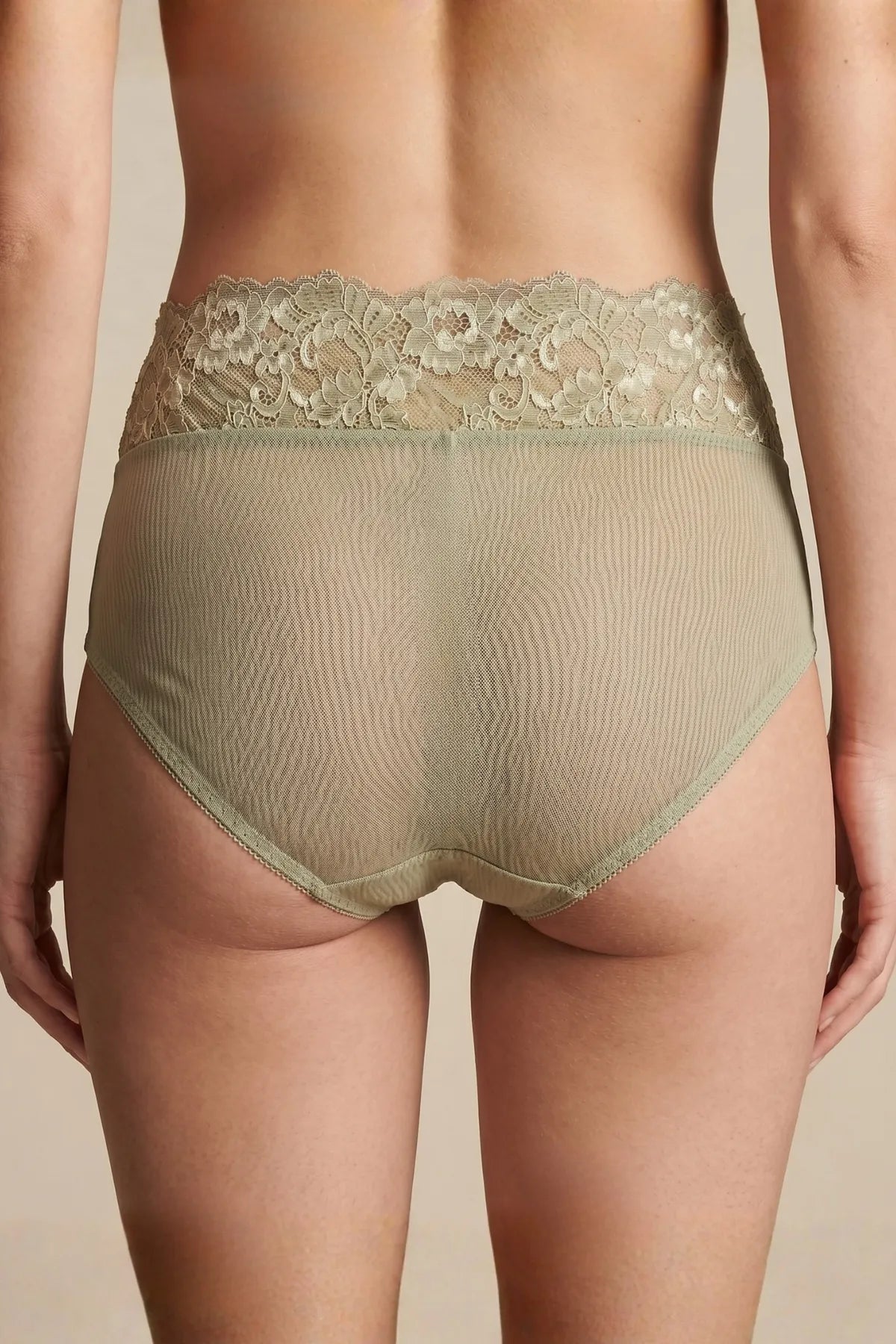 The Duchess Lace Bikini Panty - Green