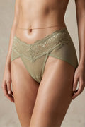 The Duchess Lace Bikini Panty - Green