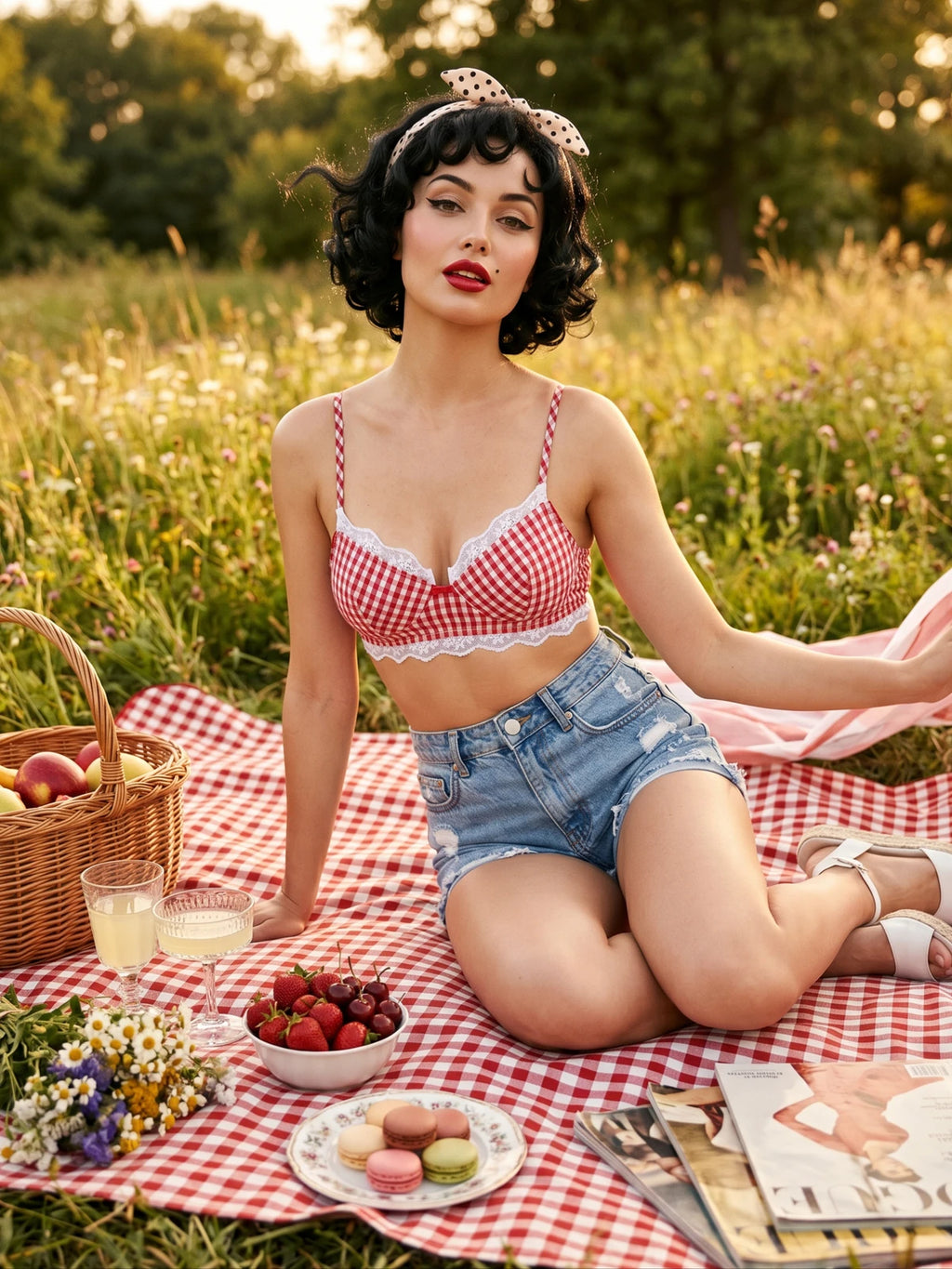 Picnic Lunch Cotton Bra