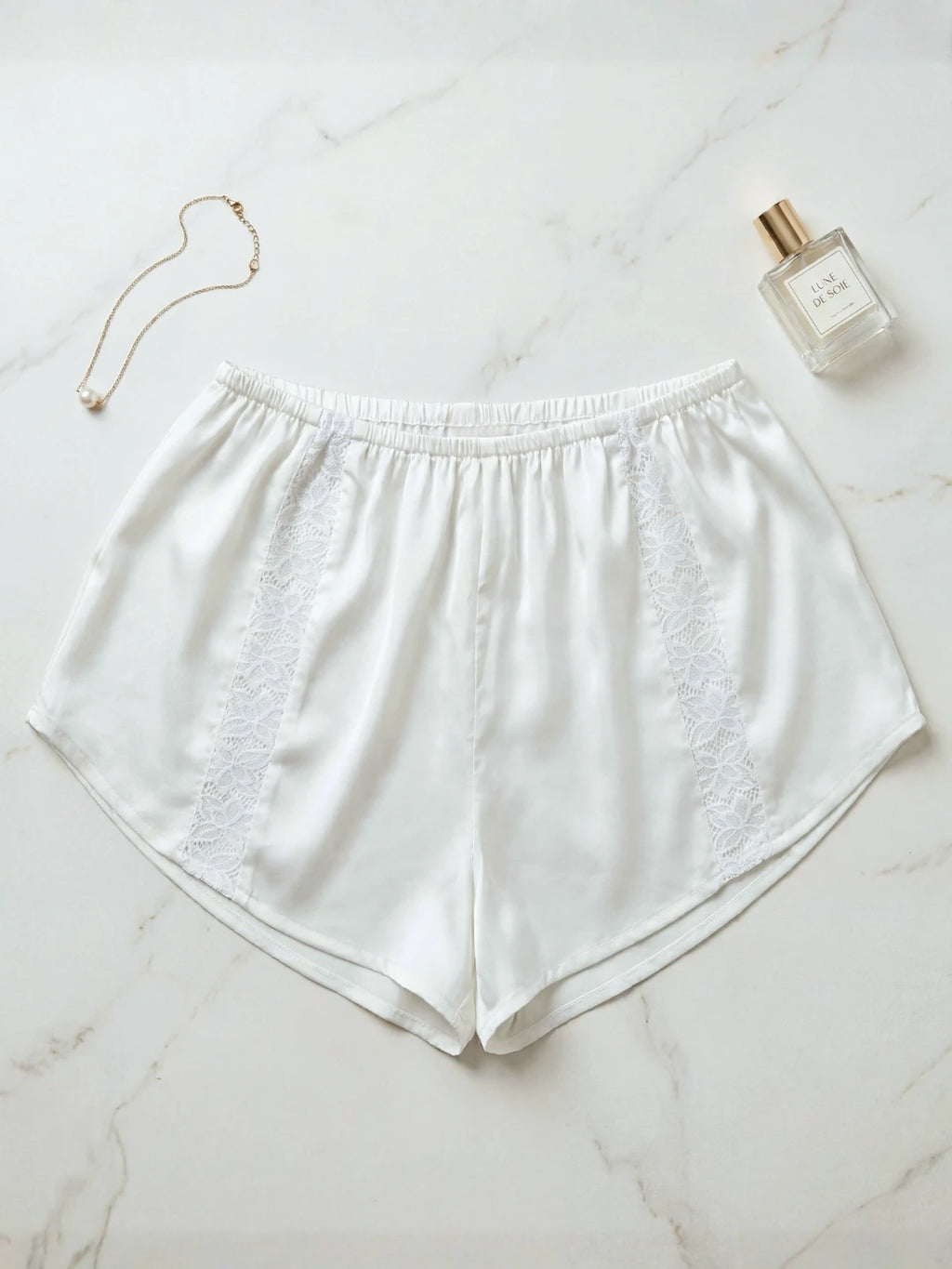 Aira Soft Lounge Shorts - White