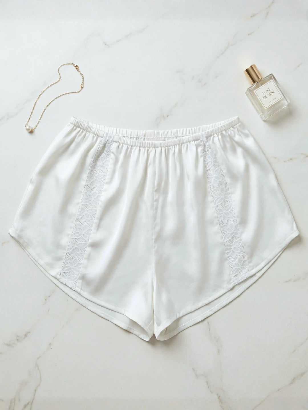 Aira Soft Lounge Shorts - White