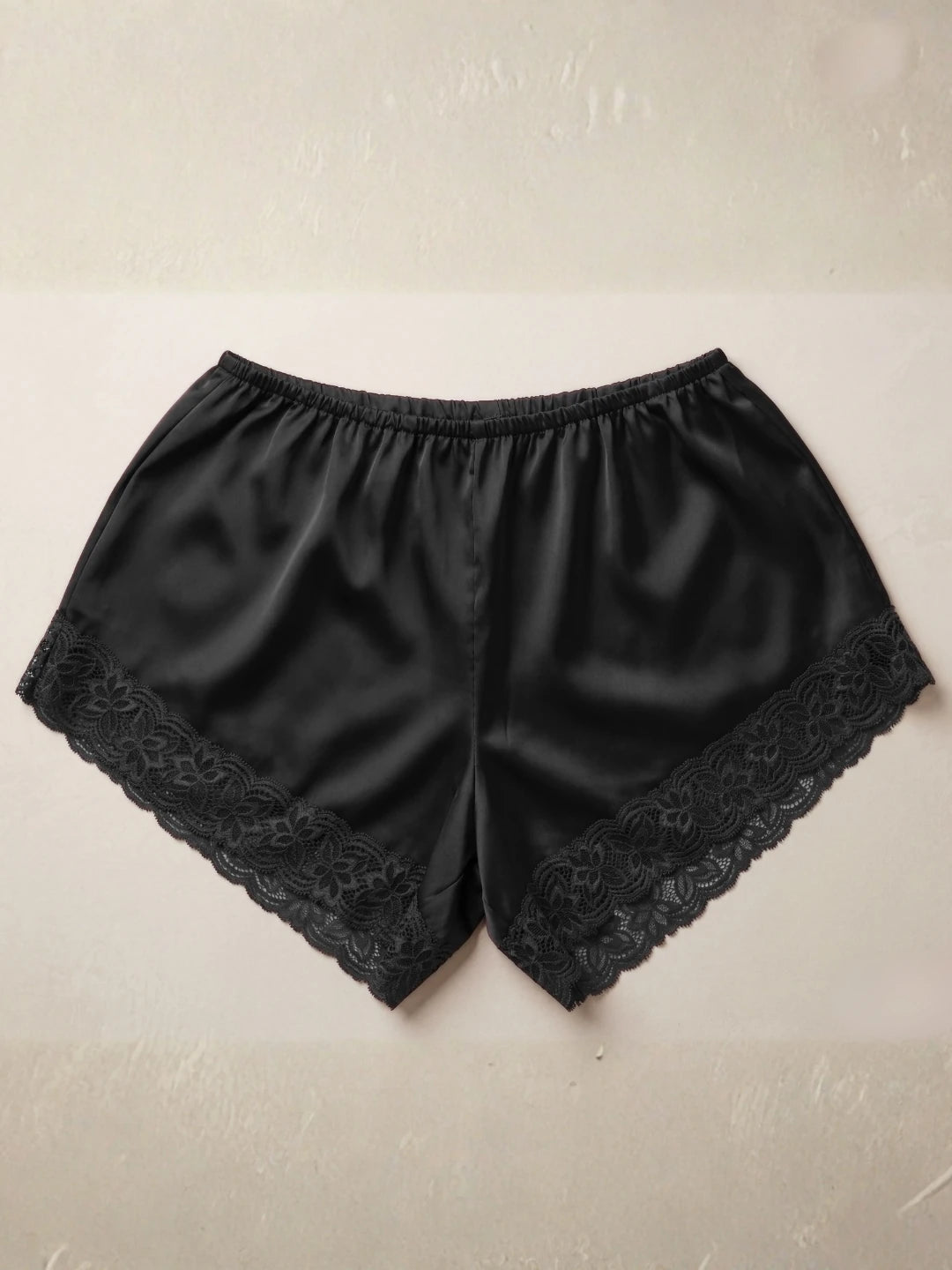 Mila Lace Lounge Shorts - Black