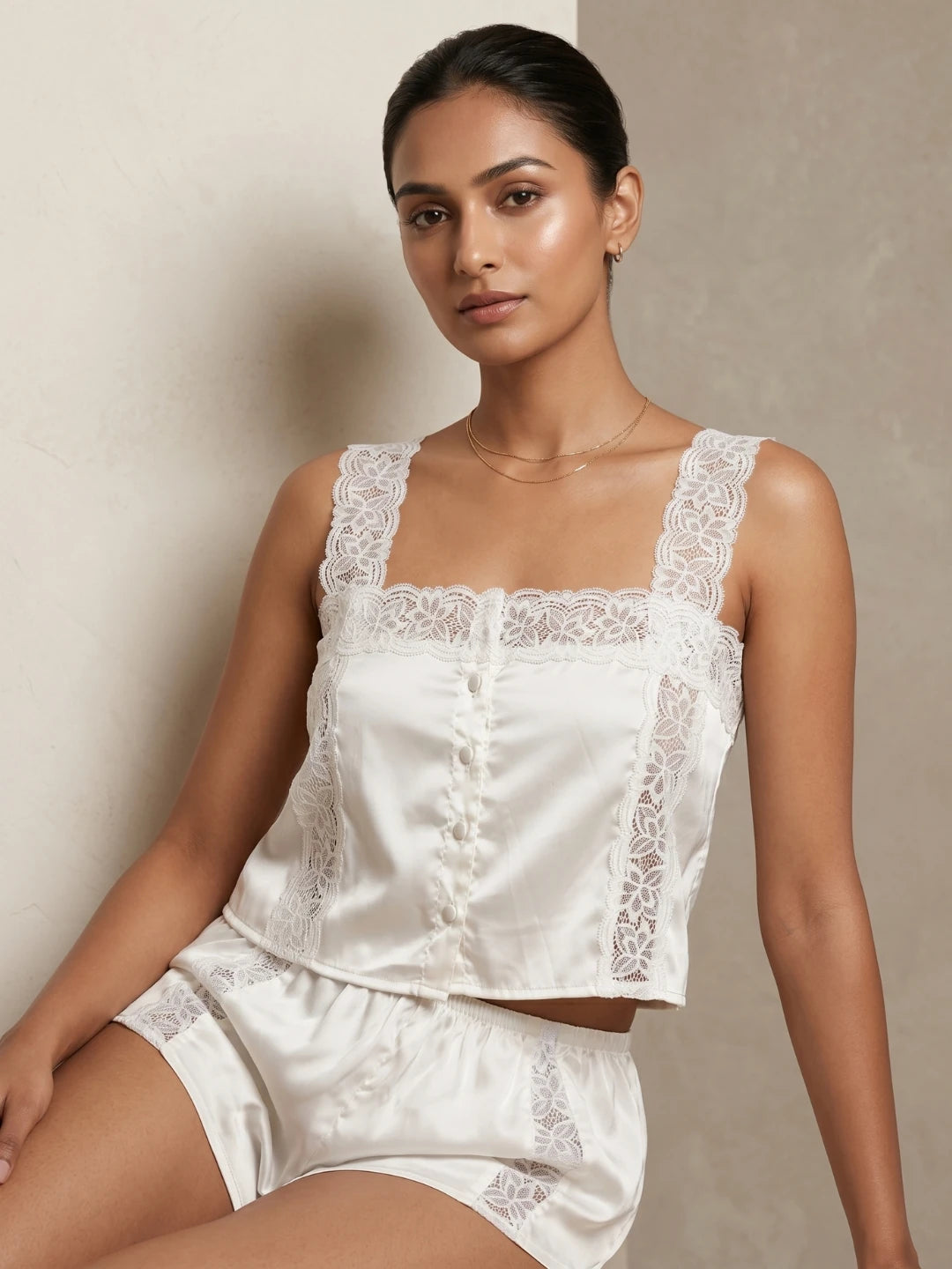 Aira Soft Cami Top - White