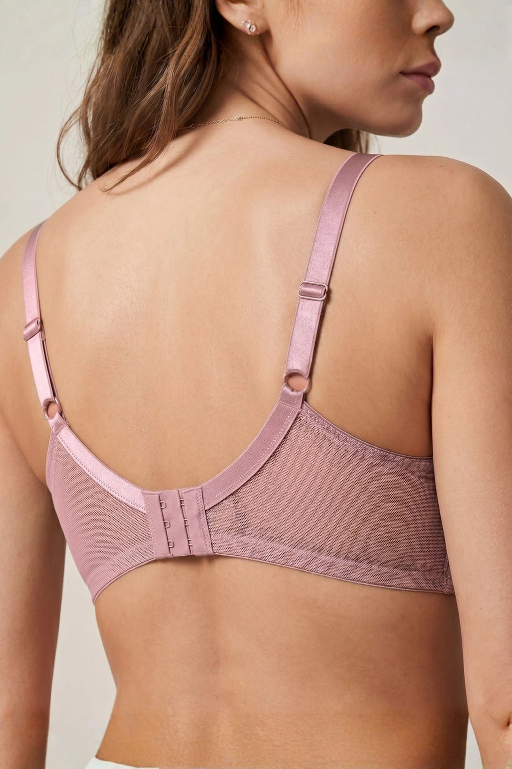 The Duchess Wired Lace Bra - Mauve