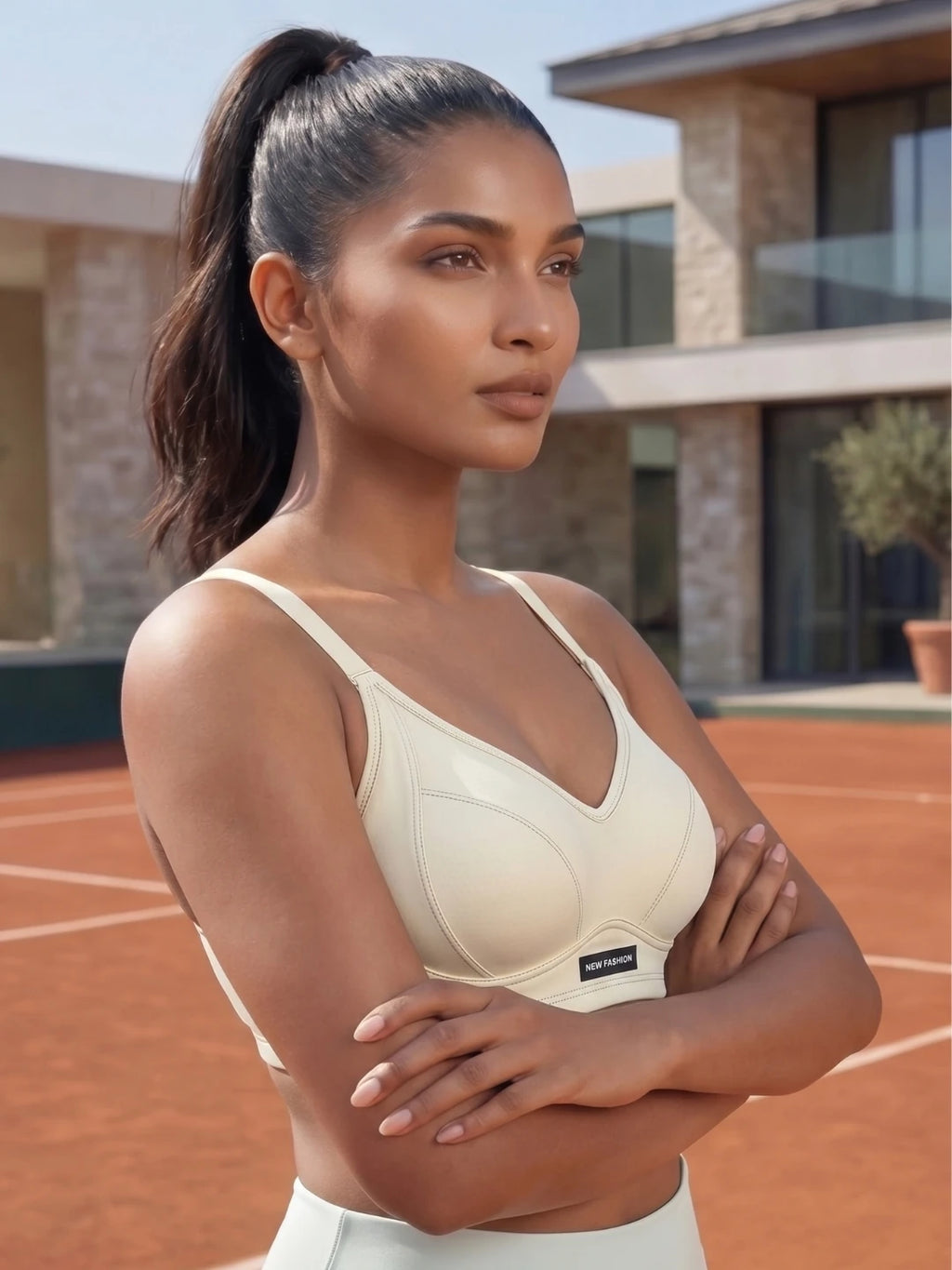 Seamless Sculpt White Bra