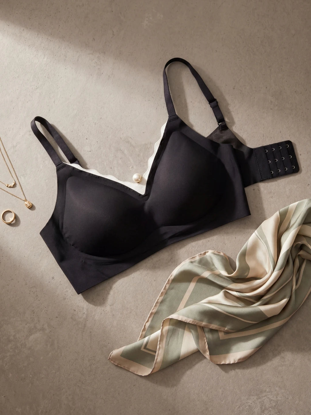 Whisper Fit Black Bra