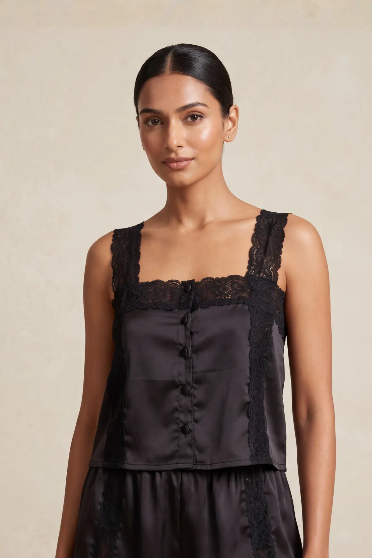 Aira Soft Cami Top - Black