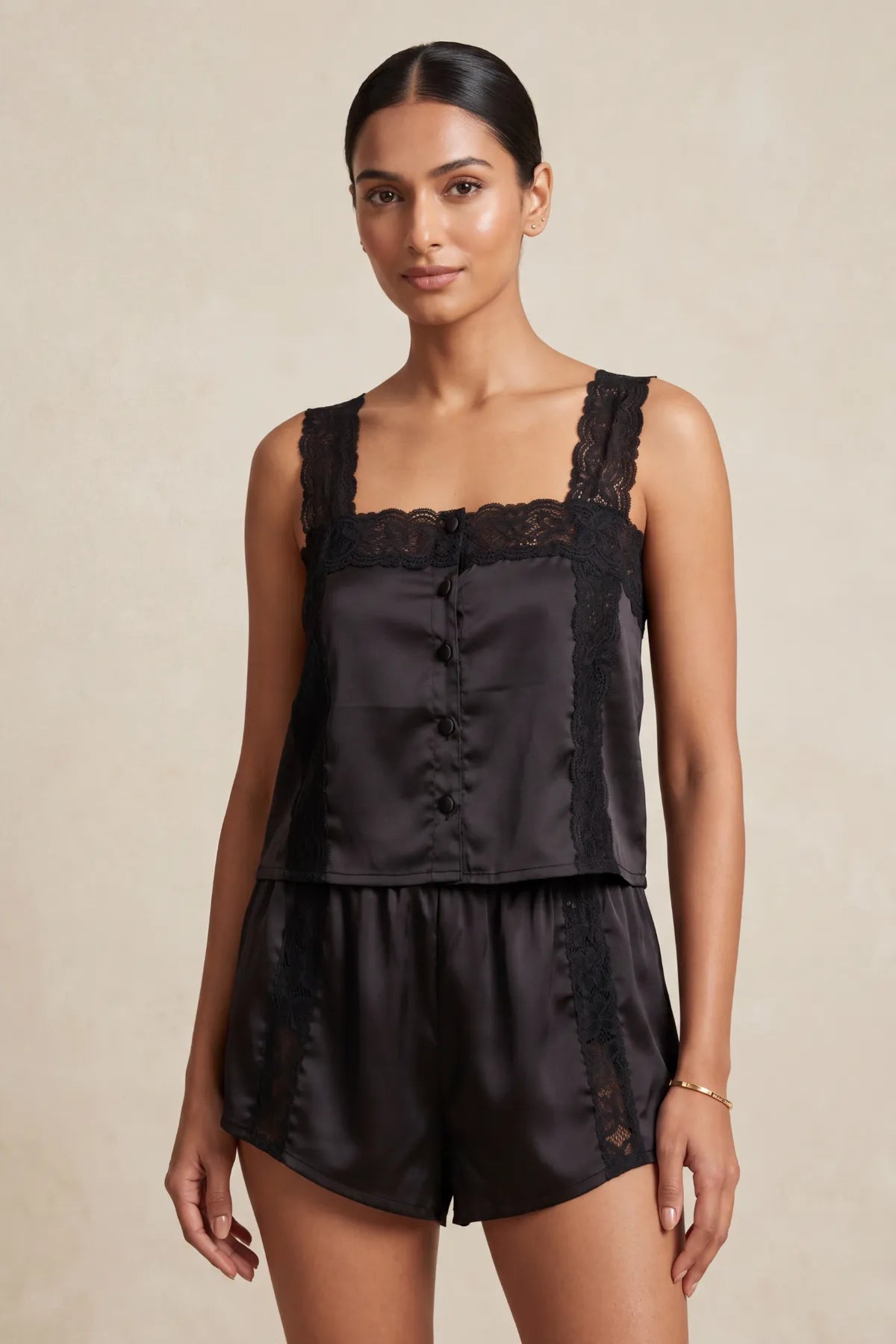 Aira Soft Cami Top - Black