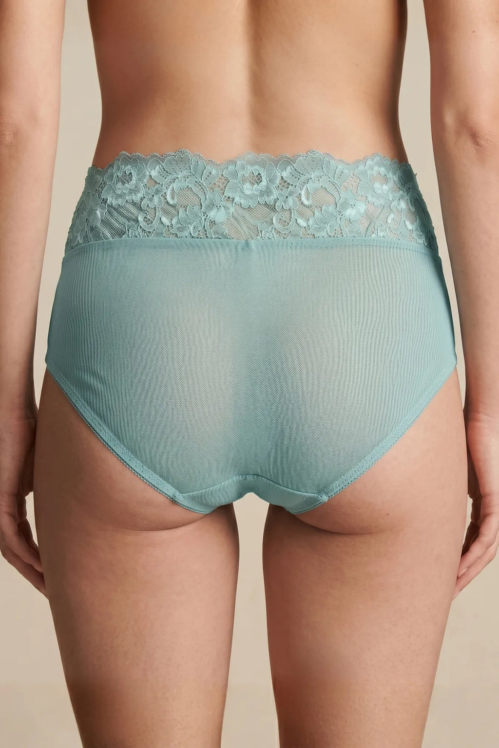 The Duchess Lace Bikini Panty - Blue